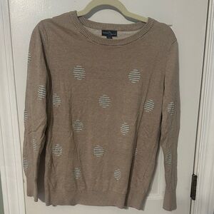 Market & Spruce Beige Knit Sweater